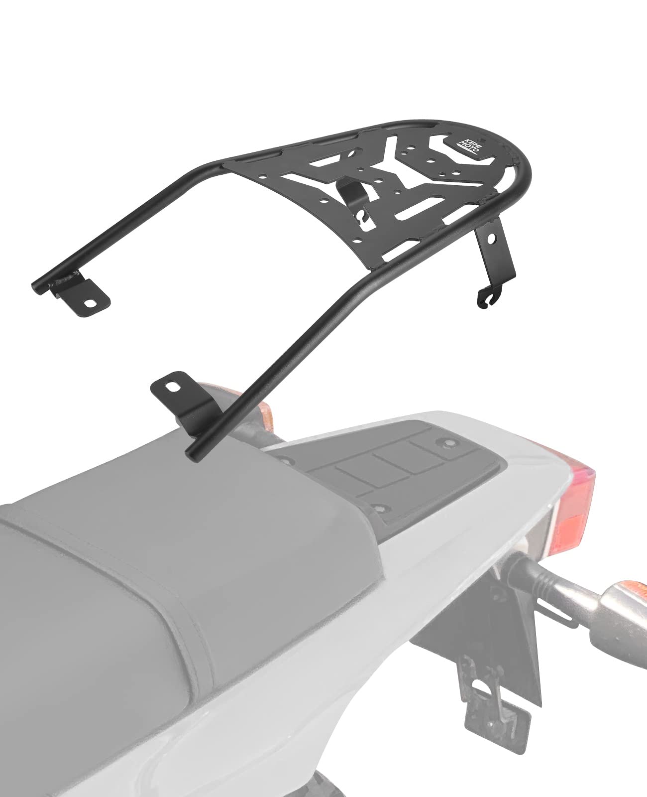 KEMIMOTO Motorcycle Rear Luggage Rack for Yamaha TW200 (1987-2025) - Heavy Duty Rear Rack Carrier, Enduro Luggage Storage Rack - Perfect for Adventure Riding & Off-Road Camping Trips