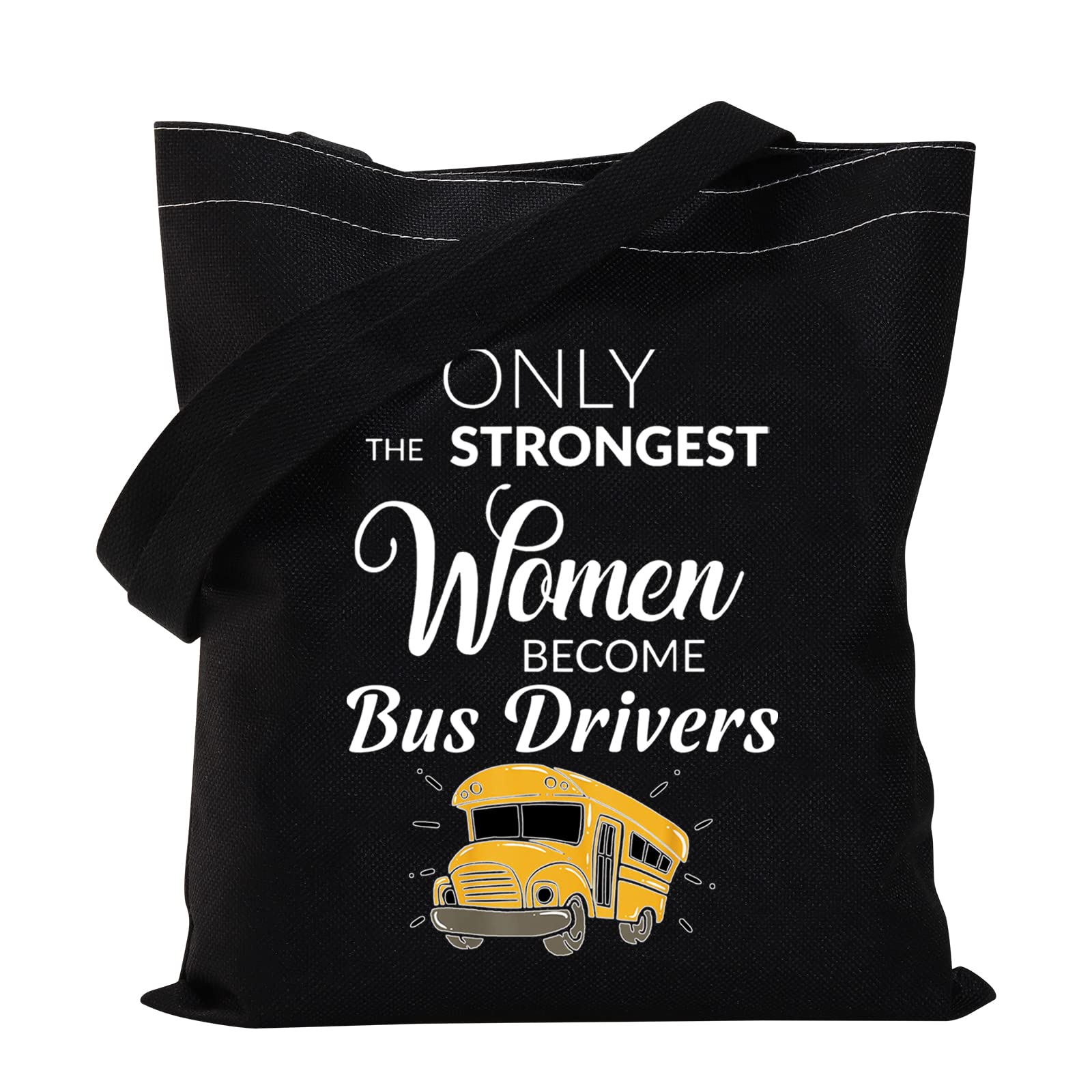 VAMSII Funny School Bus Driver Tote Bag - Cute Teacher Appreciation Gift for Women, Durable Shoulder Bag & Shopping Tote - Perfect for Work, Commuting & Everyday Use
