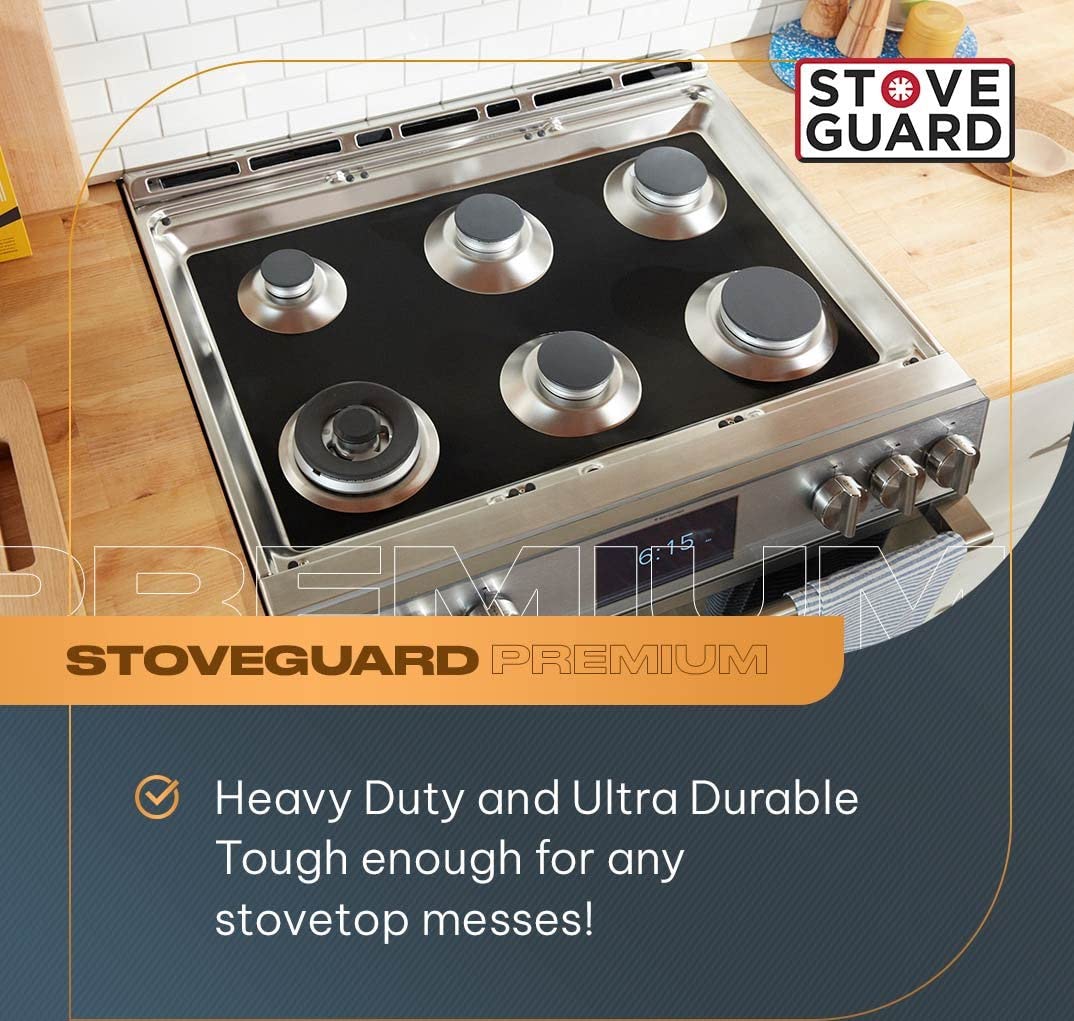 Premium StoveGuard USA-Made Gas Stove Cover - 6x Thicker Heavy-Duty Protection for Thermador & Other Gas Ranges - Custom Designed & Precision Cut for Perfect Fit - Ideal for Kitchen Safety & Countertop Protection When Not in Use