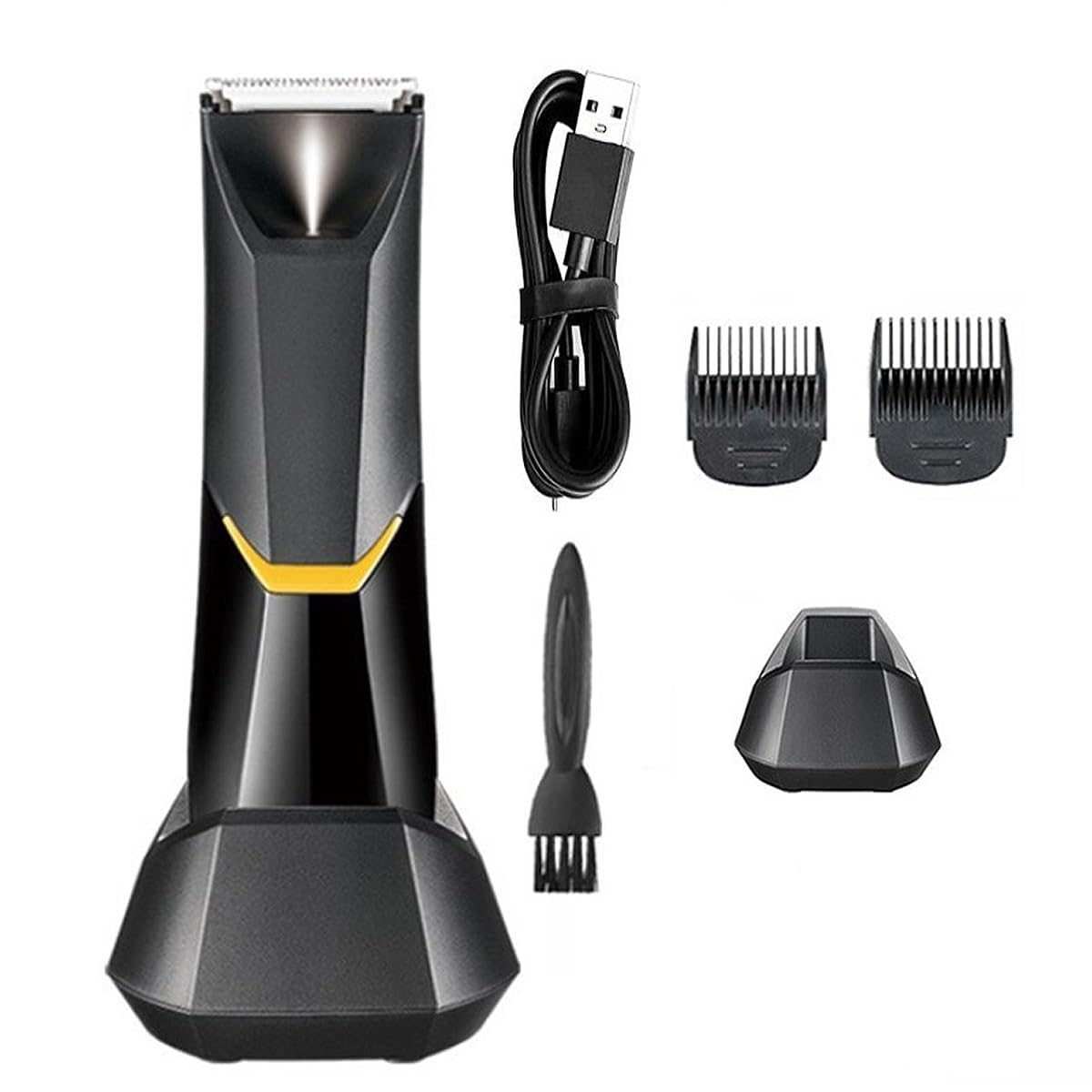 Professional Electric Hair Clippers for Men & Women - Body Groomer for Chest, Armpit, Groin & Private Parts - Waterproof Trimmer for Smooth Shaving at Home or Travel