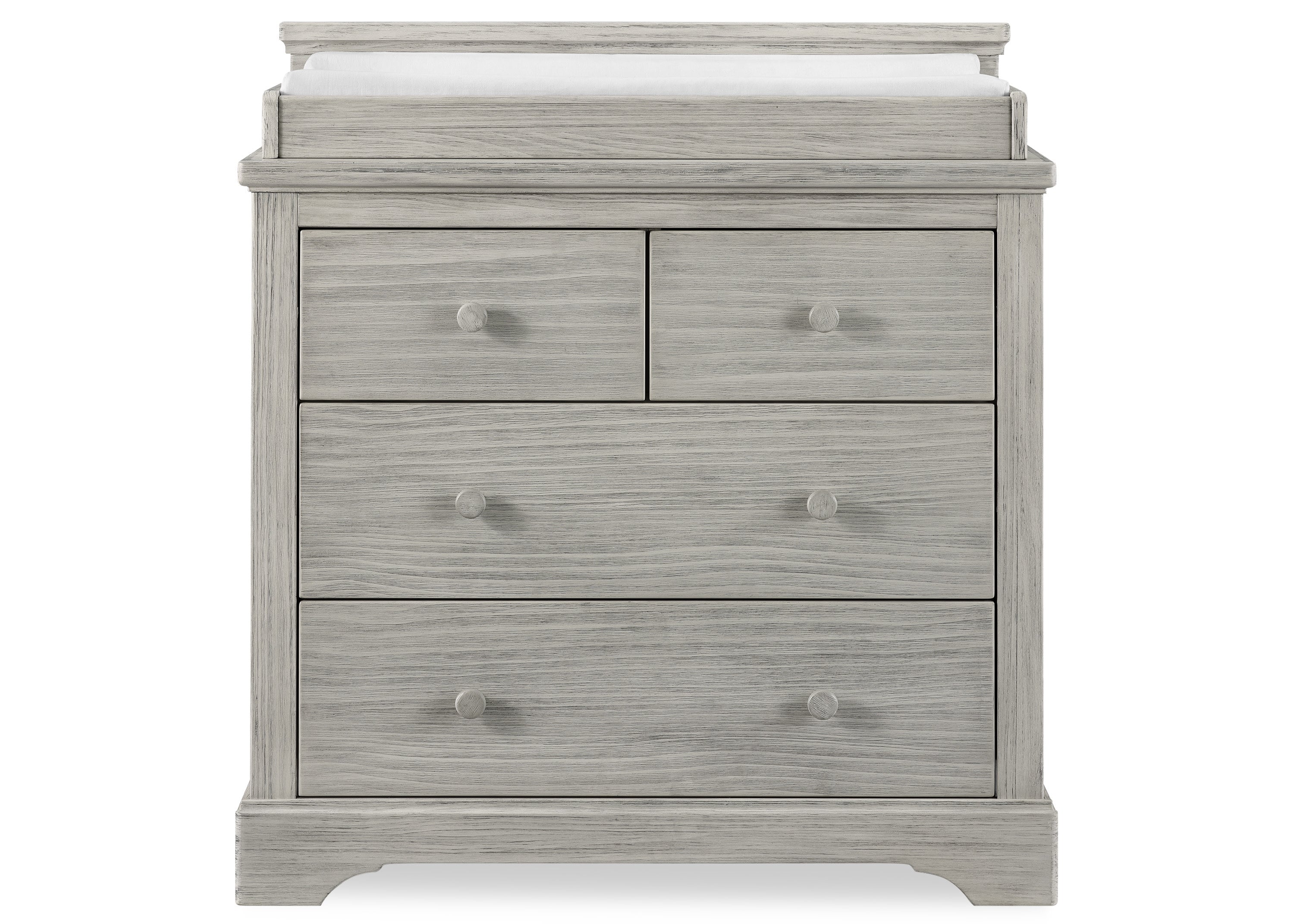 Paloma 4-Drawer Baby Dresser with Changing Table Top | Sturdy Nursery Storage with Interlocking Drawers | Perfect for Baby Room Organization & Diaper Changing Station
