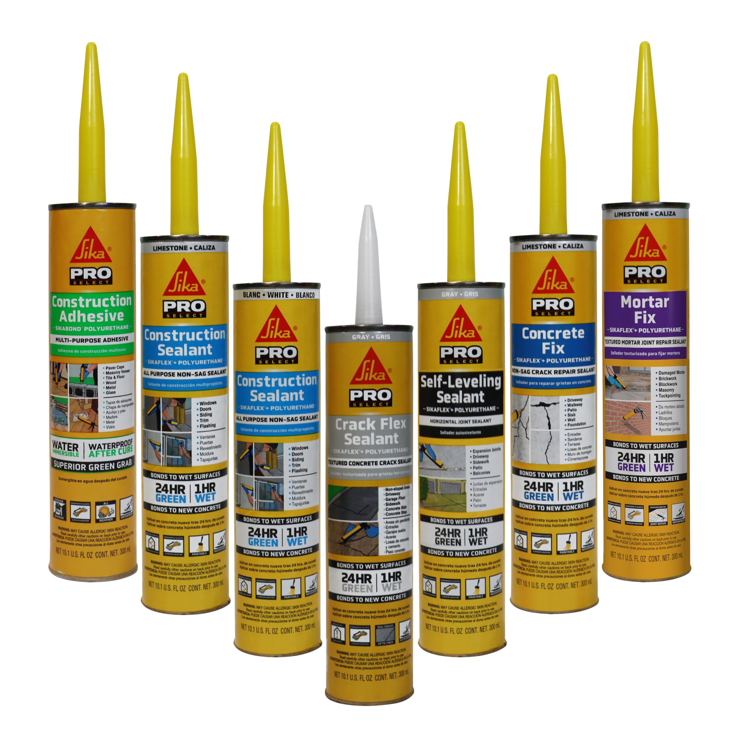 12 Pack Sika 515304 Sikaflex 10.1 Oz Gray Self-Leveling Sealant - Perfect for Roofing, Concrete Joints & Marine Applications