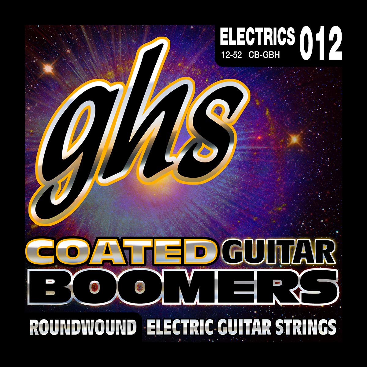 GHS Strings Coated Boomers Electric Guitar Strings - Nickel-Plated Heavy Gauge (12-52) for Rock & Metal - CB-GBH | Perfect for Stage Performance & Studio Recording
