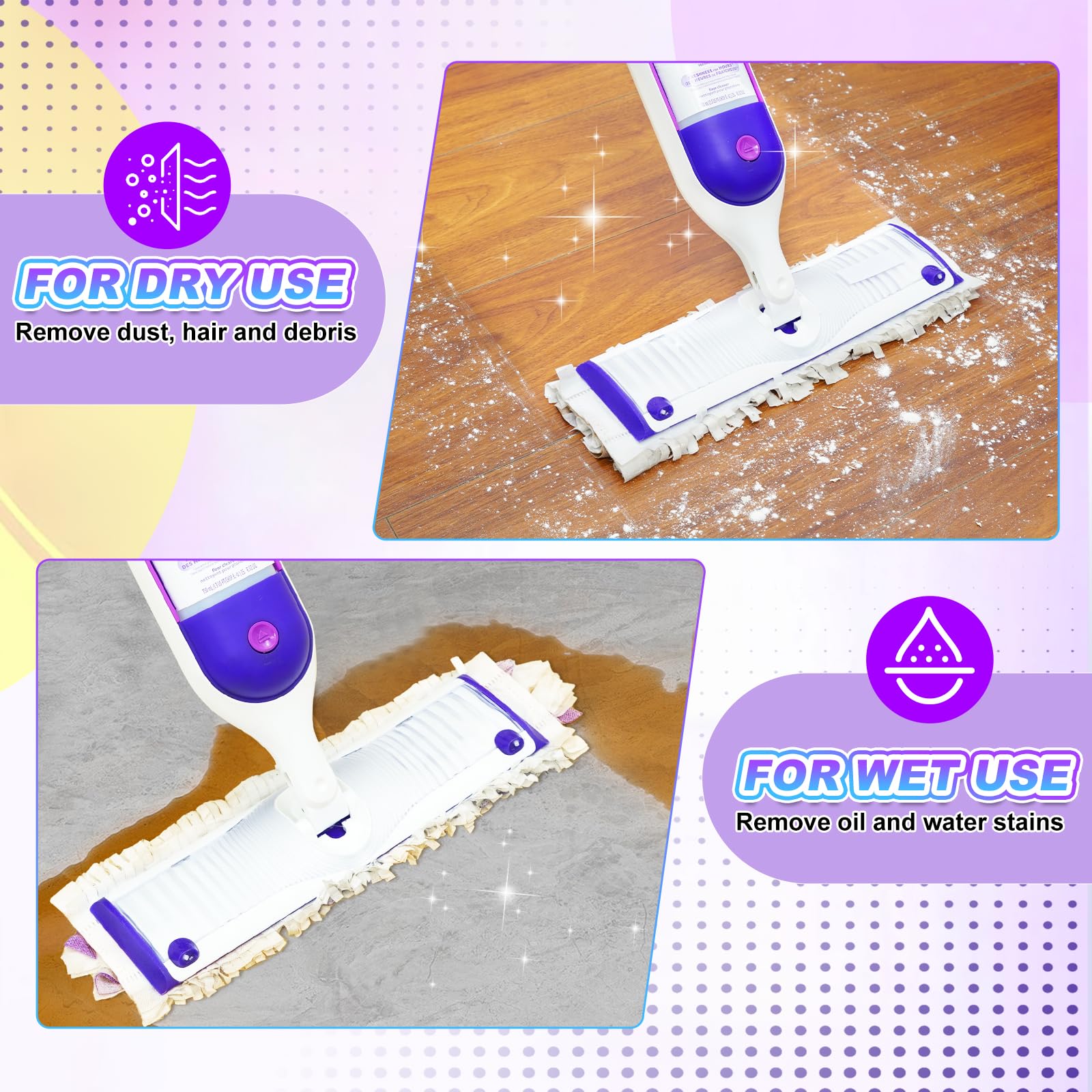 15-Pack Disposable Power Mop Refills for Swiffer PowerMop - Multi-Surface Floor Cleaning Pads for Wood, Tile & Hardwood Floors - Replacement Mop Pads for Quick & Easy Home Cleaning