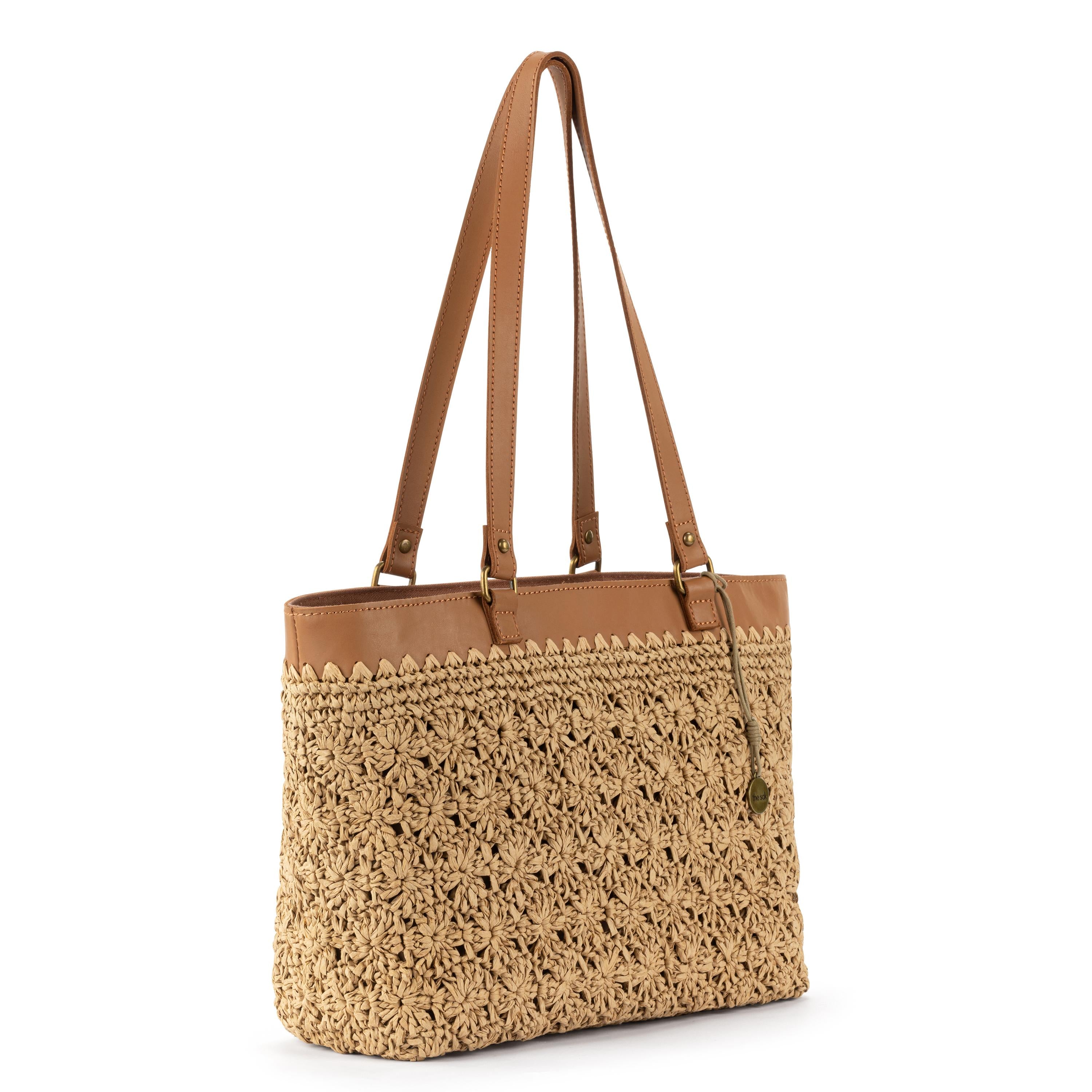 Stylish Metro Tote Bag for Women - Large Durable Canvas Shopping Tote with Long Handles - Perfect for Grocery Shopping, Beach Trips, Work & Travel