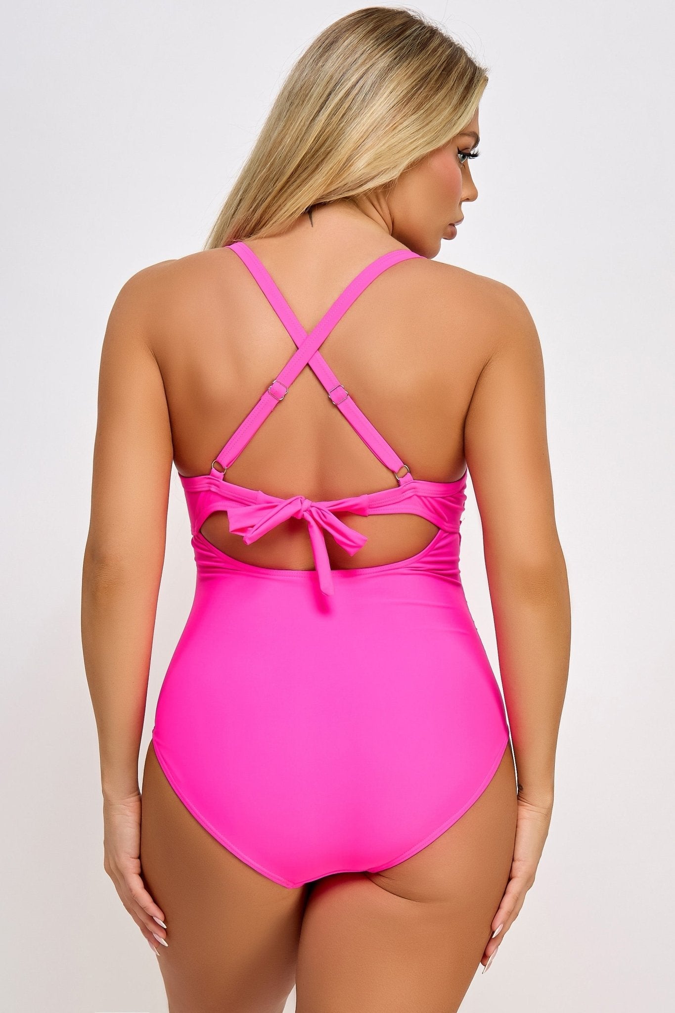 BeWicked Women's Marilyn Swimsuit 2516 - Sexy Retro One-Piece Bathing Suit for Women, High Waist Vintage Swimwear with Ruffles (Beach, Pool, Vacation)