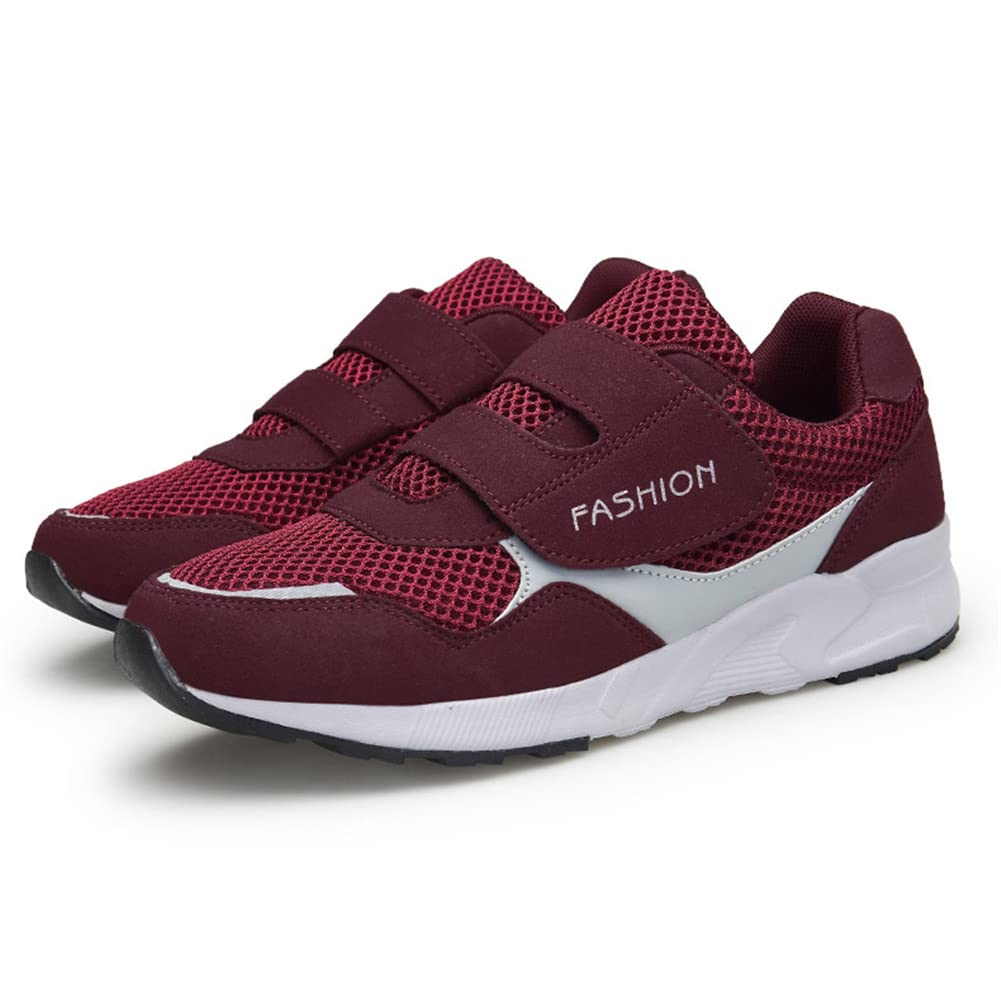 Leader Show Women's Comfortable Walking Shoes for Elderly - Non-Slip Hook & Loop Sneakers with Safety Design | Perfect for Daily Walking, Light Exercise, and Senior Outdoor Activities