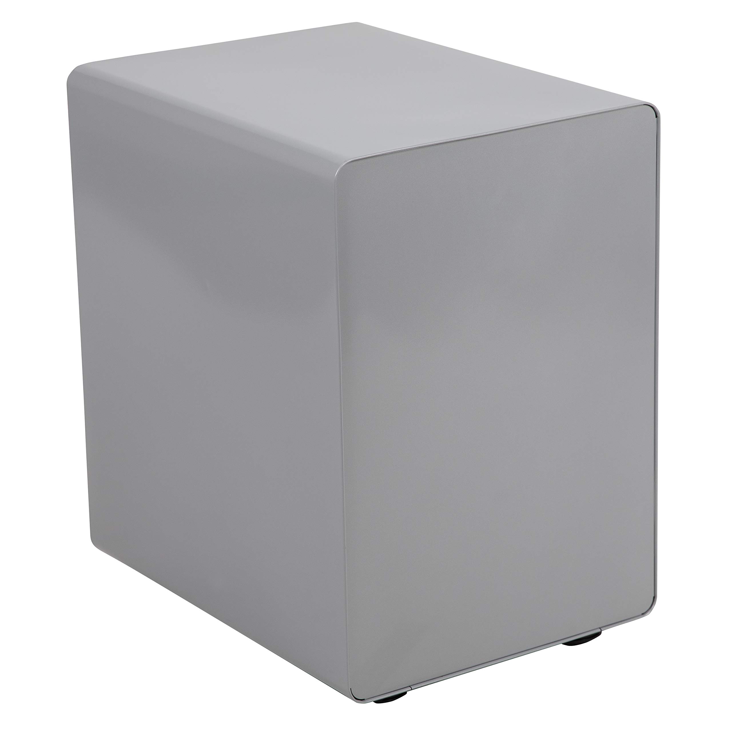 EMMA + OLIVER 3-Drawer Mobile Locking File Cabinet - Ergonomic Office Storage Organizer with Wheels, Gray - Perfect for Home Office, Classroom & Small Business Document Organization