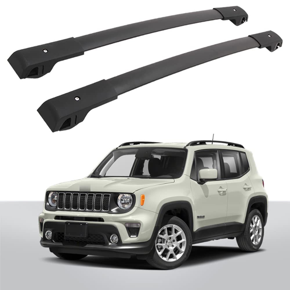 Heavy Duty Roof Rack Cross Bars for Jeep Renegade (2015-2023) - Universal Luggage Cargo Carrier with Side Rails | Perfect for Camping, Road Trips & Outdoor Adventures