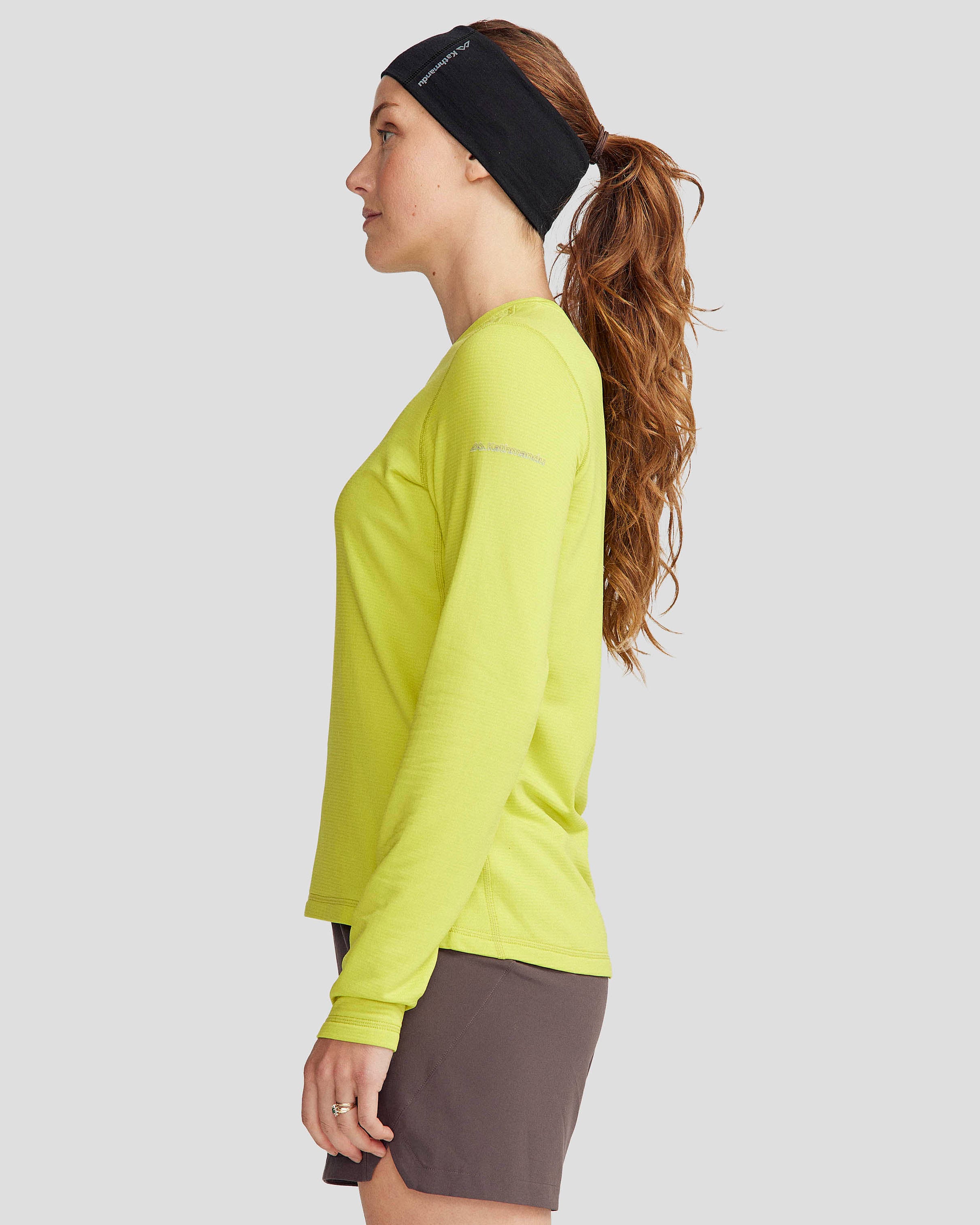 Women's Seeker Fleece Long Sleeve Top - Soft Thermal Pullover for Hiking & Outdoor Activities - Bright Moss Color
