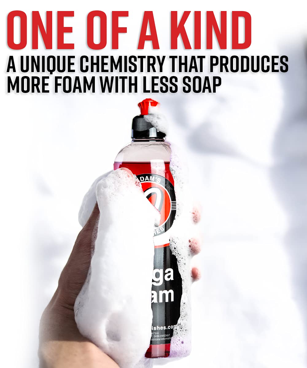 Adam's Polishes Mega Foam Car Wash Bundle - pH Balanced Car Wash Soap for Foam Cannon, Pressure Washer & Foam Gun | Concentrated Auto Detailing Detergent | Safe for Wax & Ceramic Coatings | Perfect for Deep Cleaning, Detailing & Maintaining Your Vehicle's Shine