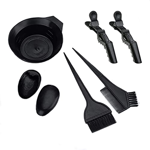 Professional Hair Dye Brush and Mixing Bowl Set - 5 Piece Hair Coloring Kit with Applicator Brush, Comb, Bowl & Earmuffs | Perfect for Salon, Home Hair Coloring & DIY Hair Tinting