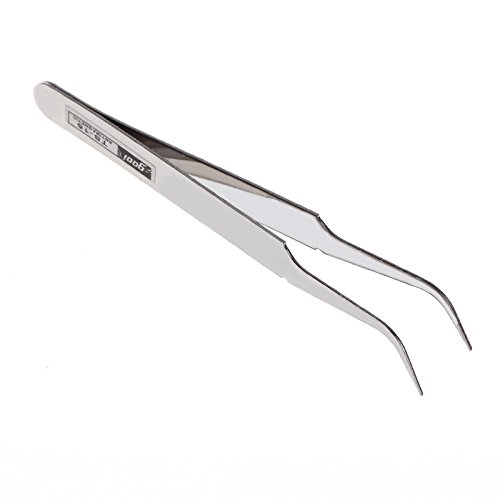 Professional Stainless Steel Eyelash Tweezers for Fake Eyelash Extensions - Pointed Tip Super Hard Lash Removal Tool - Perfect for Salon, Home Use & Makeup Artists