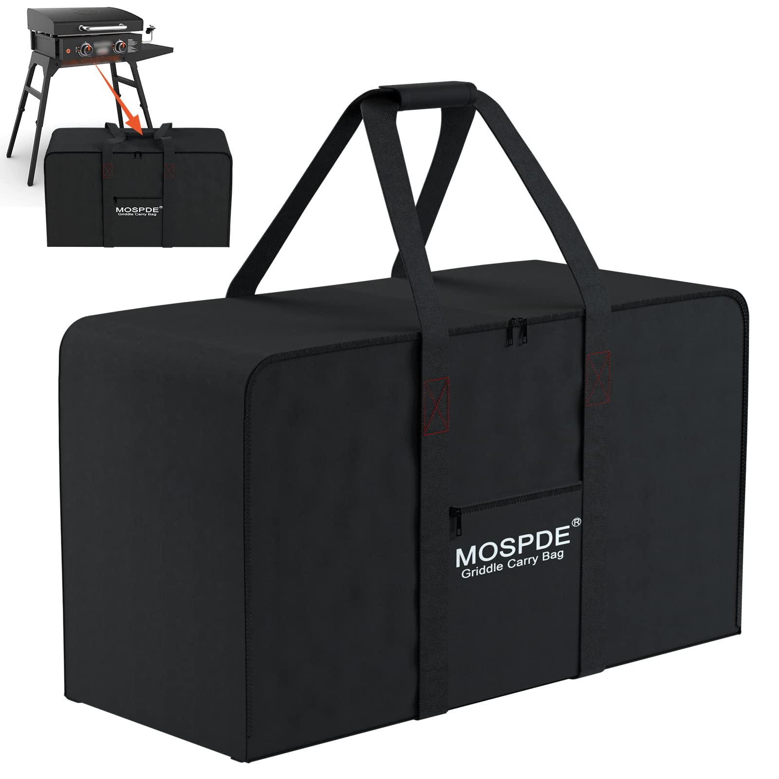 **Blackstone 22 Inch Griddle Carry Bag - Heavy Duty 600D Water-Resistant Cover for Table Top Griddle with Lid & Stand - Perfect for Camping, Tailgating, and Outdoor Cooking**