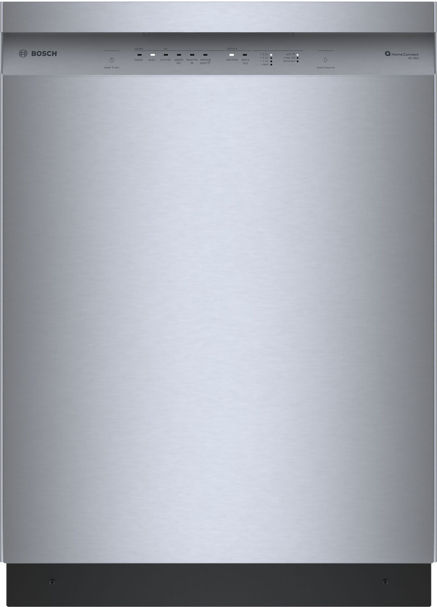 Bosch 300 Series Built-In Dishwasher with Fingerprint Resistant Brushed Steel & Home Connect - Ultra Quiet 48 dBA (SHE41CM5N) | Perfect for Modern Kitchens & Open-Concept Homes