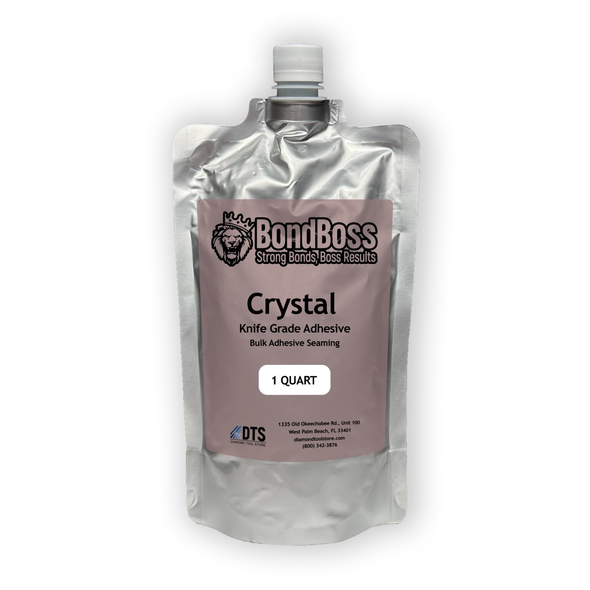 BondBoss™ Crystal Clear Super Strong Knife Grade Adhesive - Industrial Strength Glue for Metal, Plastic, Wood, Ceramic - Perfect for DIY Projects, Home Repairs, and Crafting