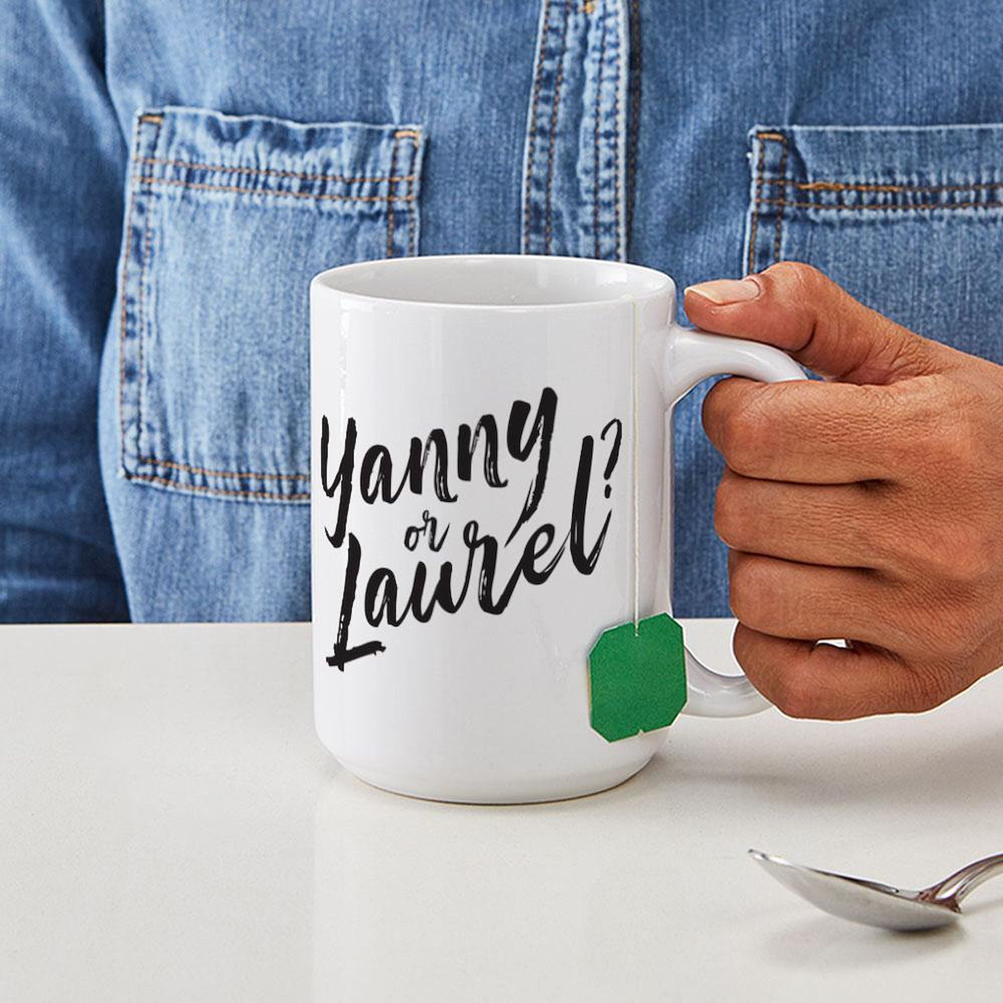 Yanny or Laurel? 15 oz (444 ml) Ceramic Coffee Mug - Funny Debate Novelty Cup for Office, Home & Gifts | CafePress