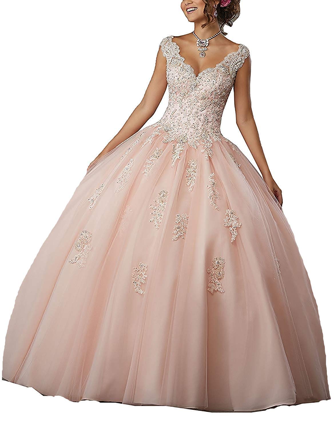 QXMYOO Ball Gown Quinceanera Dresses for Sweet 16 Prom - Elegant Princess Party Dress for Teens | Perfect for Quinceañera, Prom Night, Homecoming & Special Occasions