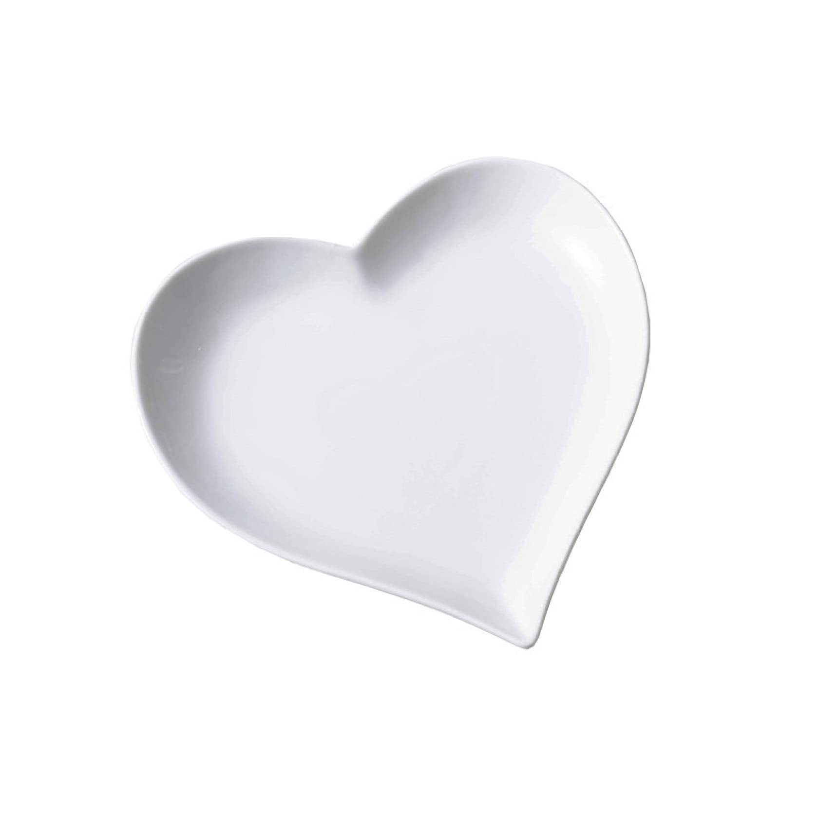 Heart-Shaped Porcelain Dipping Sauce Bowls - Set of 2 Ceramic Condiment Dishes for Soy Sauce, Ketchup, BBQ & Seasonings - Perfect for Dining, Entertaining & Asian Cuisine