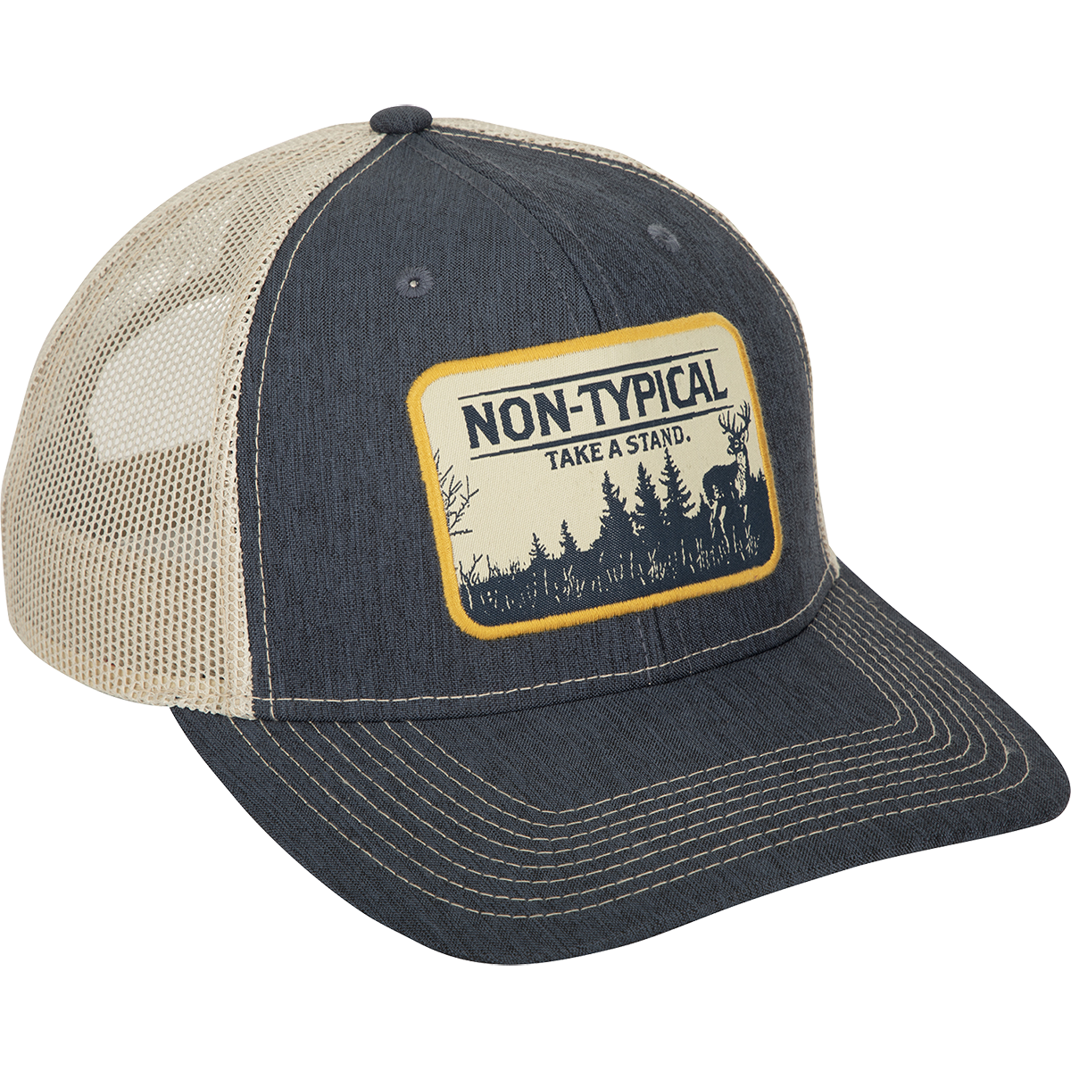 Take A Stand Scenic Patch Mesh Back Cap - Breathable Adjustable Baseball Hat for Outdoor Hiking, Camping & Sports
