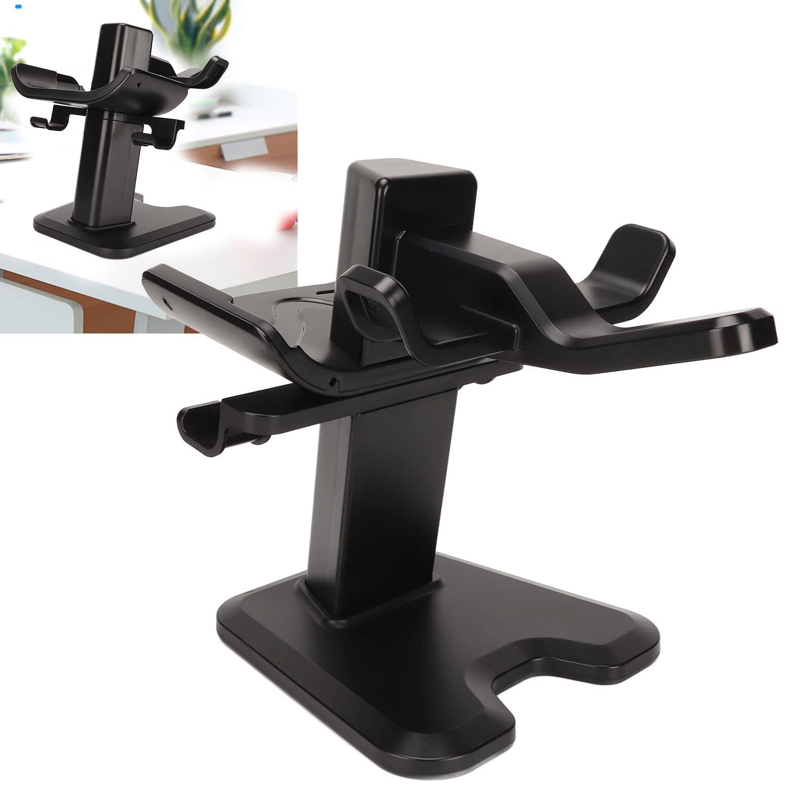 VR Stand for Oculus Quest 2 - Controller Holder & Headset Mount with Anti-Slip Base | Gaming Setup Accessory