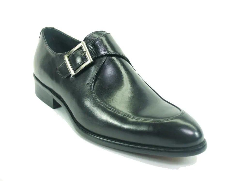 Men's Comfortable Moc Toe Buckle Loafer Shoes - Casual Slip-On Dress Shoes for Work, Office & Everyday Wear
