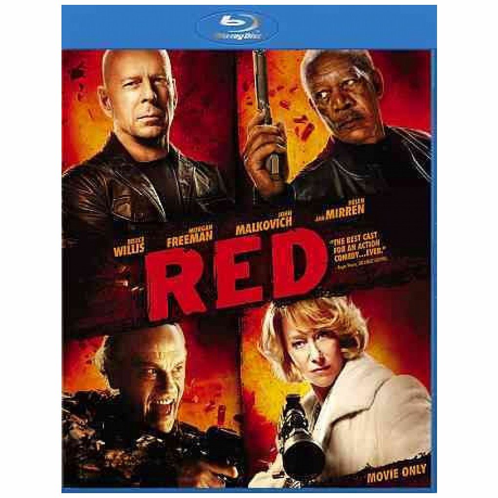 RED (2010) Blu-ray - WS/Movie Only | Action Thriller Film with Bruce Willis | Perfect for Movie Nights & Home Entertainment