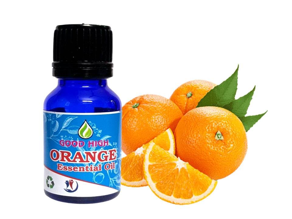 100% Pure Natural Organic Orange Essential Oil - Undiluted, Vegan for Skin Care, Hair Growth & Aromatherapy | Personal Wellness & Relaxation | Good High Brand (30mL) | Perfect for Diffusers, Massage & DIY Beauty Recipes