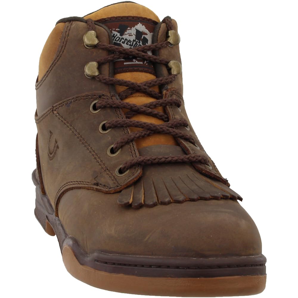 ROPER Women's Horseshoe Kiltie Round Toe Hiking & Casual Ankle Boots - Brown | Comfortable Outdoor Walking & Everyday Wear