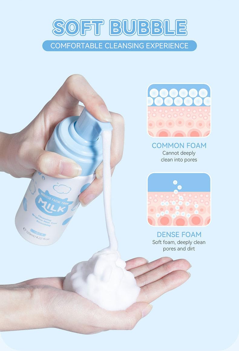 120ml Deep Pore Cleanser for Face - Blackhead & Oil Control - Daily Skincare for Clear, Smooth Skin - Perfect for Morning & Night Routine