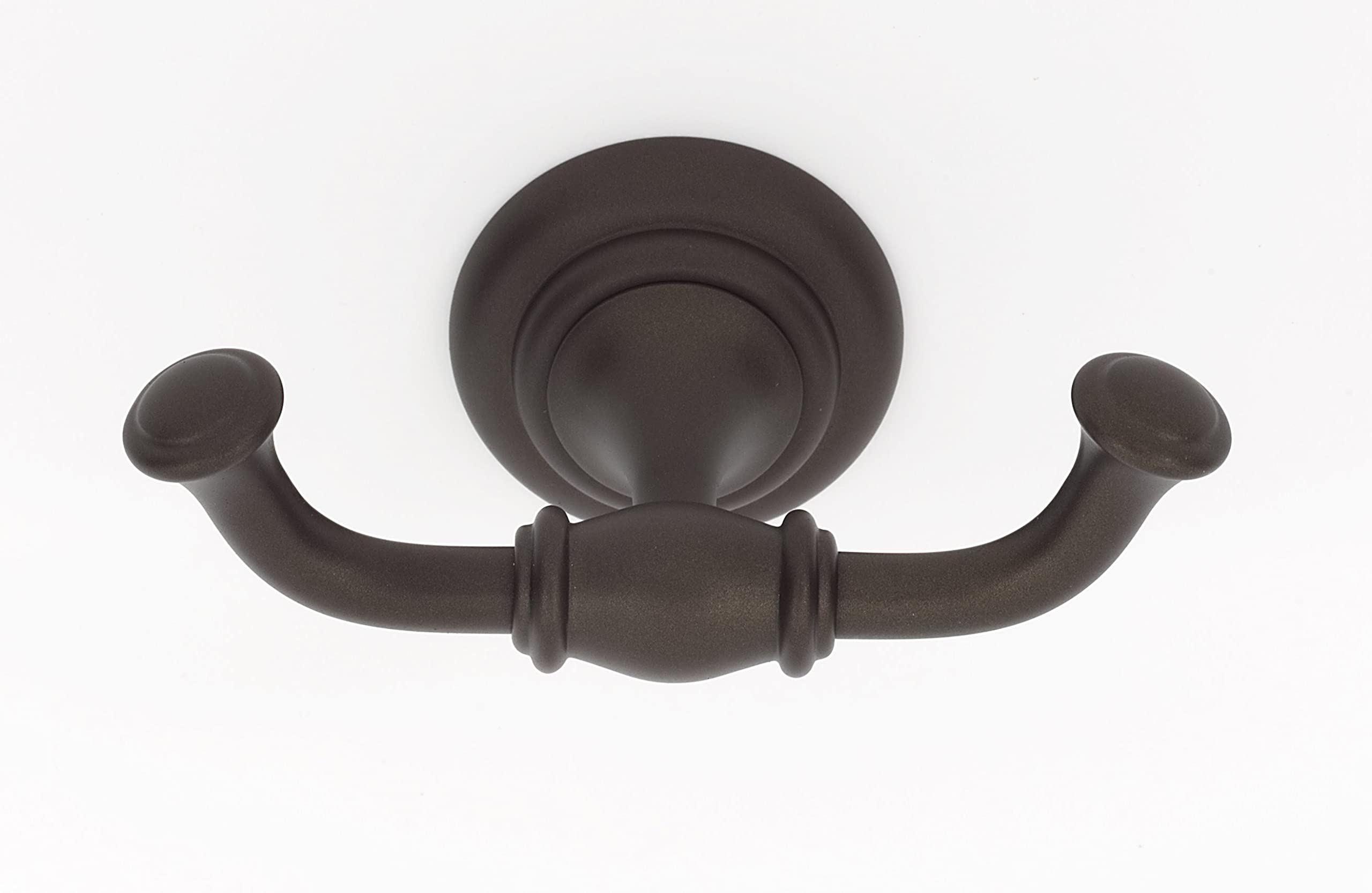 Wall Mounted Double Robe Hook in Chocolate Bronze Finish - Perfect for Bathroom, Bedroom, and Entryway Organization