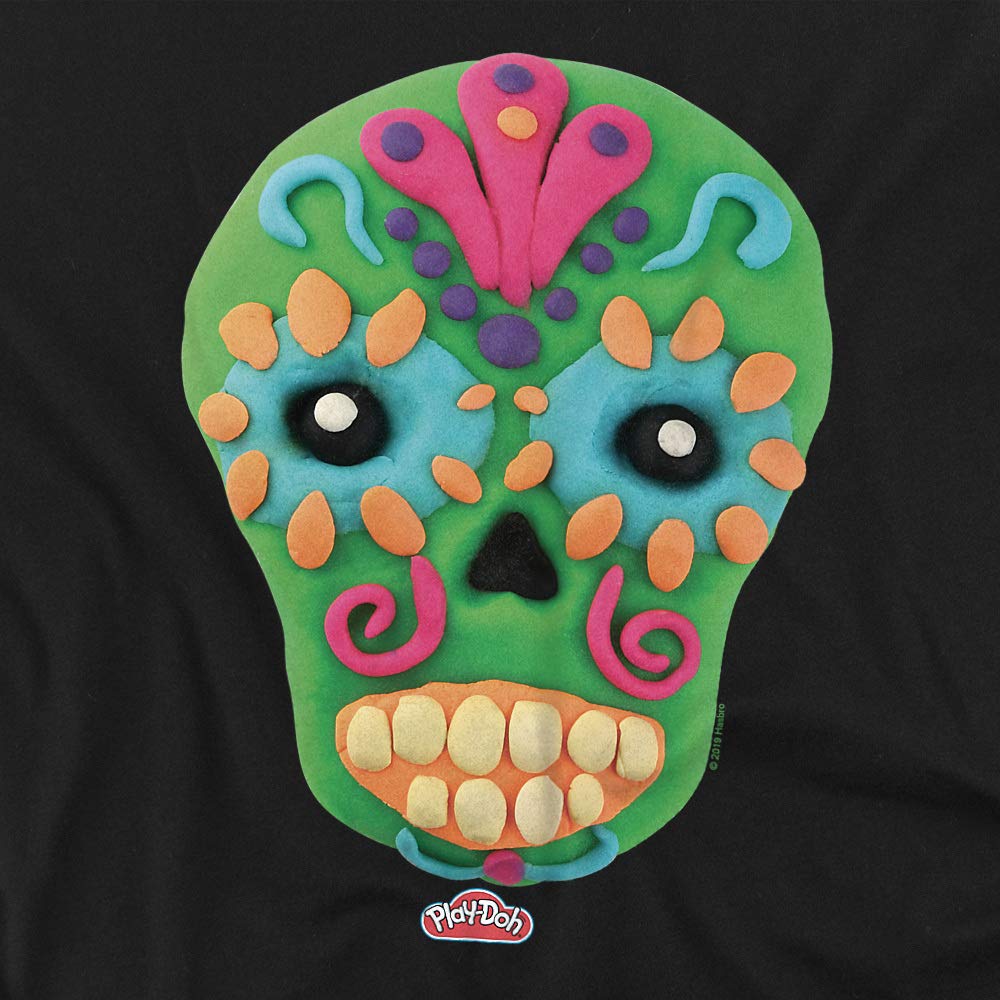 Play Doh Sugar Skull Women's T-Shirt | Fun & Colorful Graphic Tee for Halloween, Day of the Dead & Casual Wear