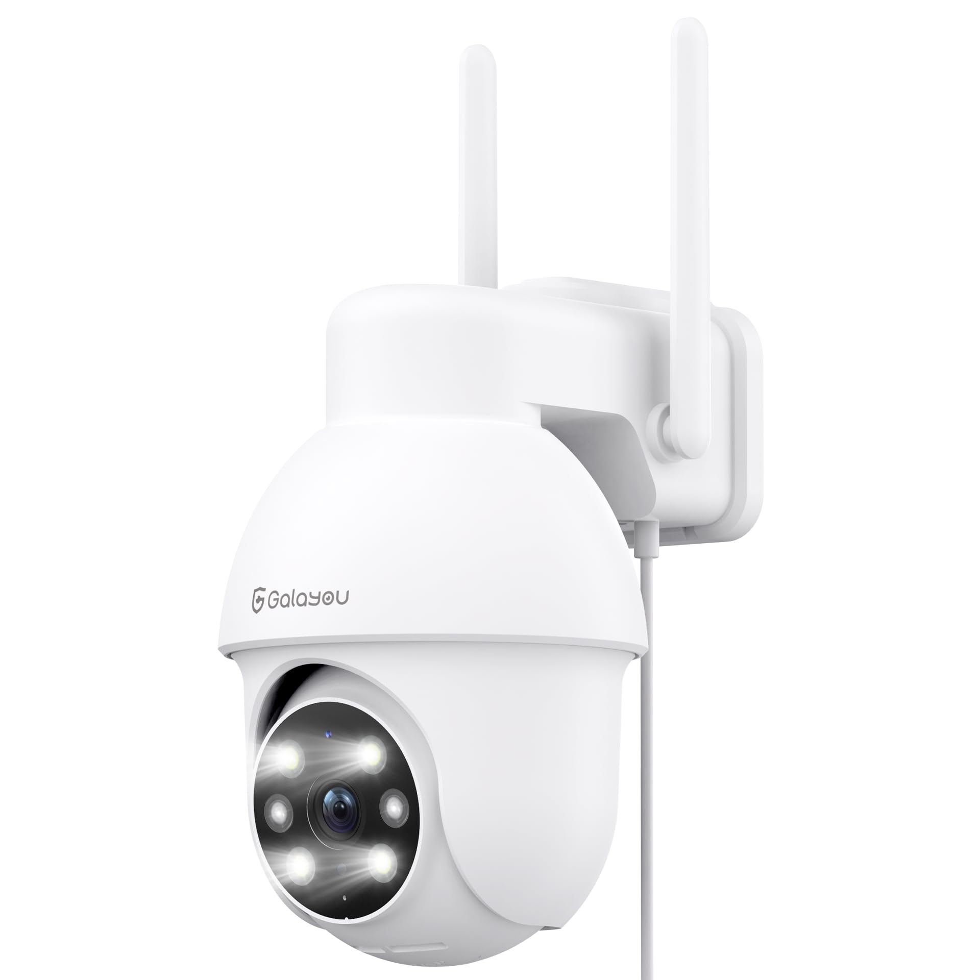 GALAYOU 2K Outdoor Security Camera with PTZ, 360° Waterproof WiFi IP Camera, Color Night Vision, Two-Way Audio, Motion Alerts, Alexa & TF Card Support - Perfect for Home, Garage & Business Surveillance