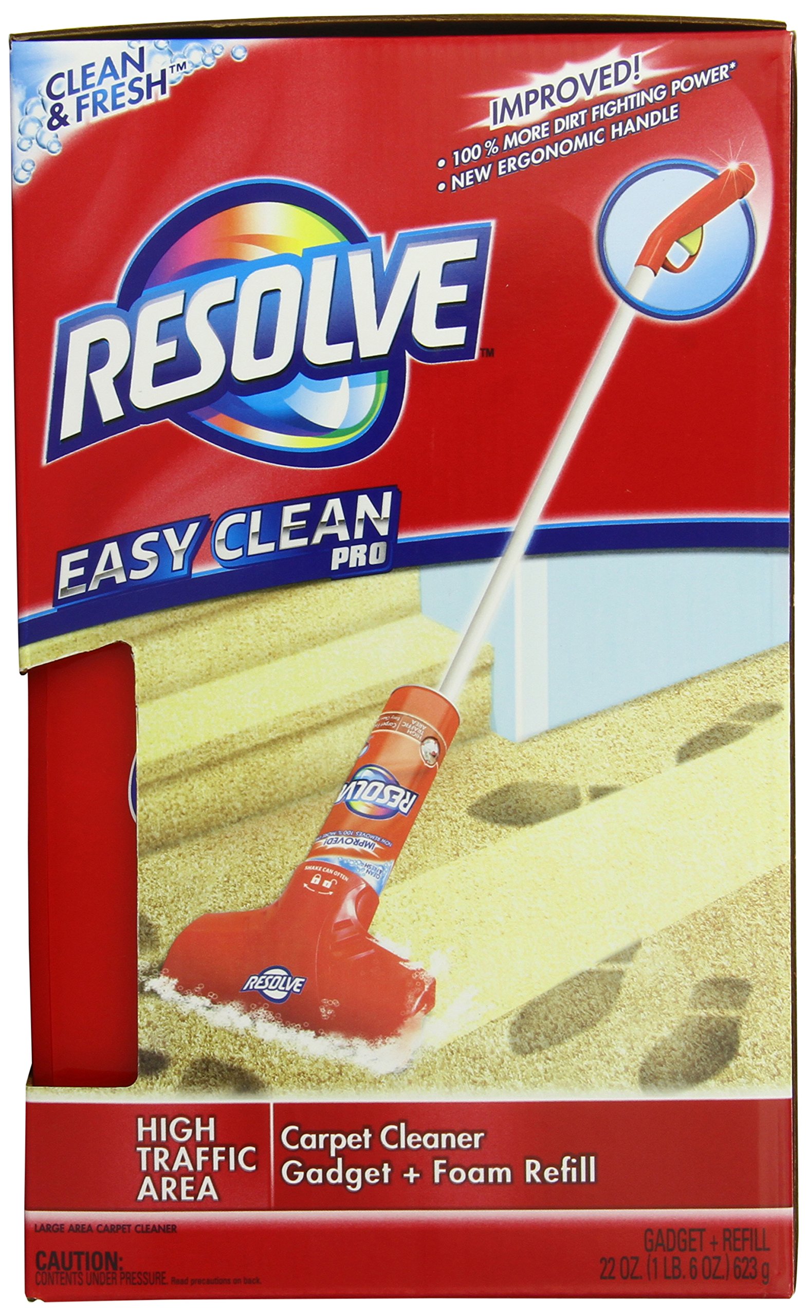 Resolve Carpet Cleaner Solution - 22 oz for Deep Stain Removal & Odor Elimination - Safe for Pets & Kids - Ideal for Home, Office & Car Upholstery Cleaning
