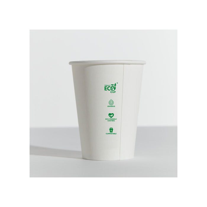 8oz Single Wall White Eco-Friendly Paper Cups | 50 Pack Bulk Disposable Cups for Coffee, Tea, and Cold Beverages - Perfect for Parties, Offices, and Cafes