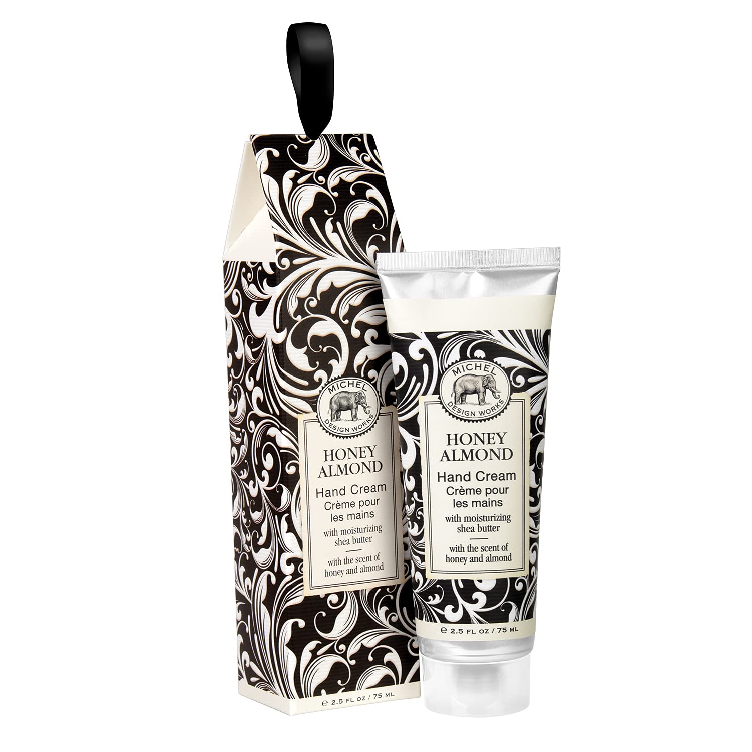 Michel Design Works Large Honey Almond Hand Cream - Ultra Moisturizing & Nourishing for Dry Skin - Perfect for Home, Office & Travel Use