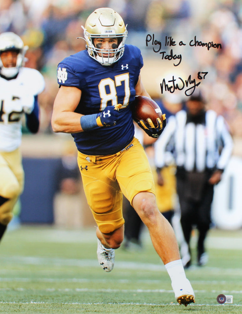 Michael Mayer Signed Notre Dame Football 16x20 Photo - Autographed Memorabilia with 