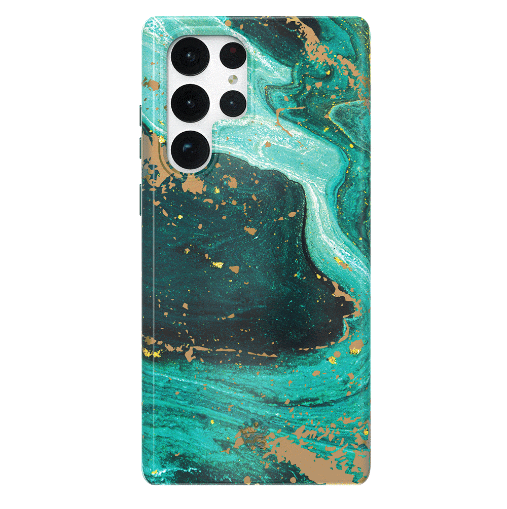 Premium Emerald Marble Samsung Phone Case - Durable Protective Cover for Samsung Galaxy [Model] - Stylish & Slim Design for Everyday Use, Work & Travel