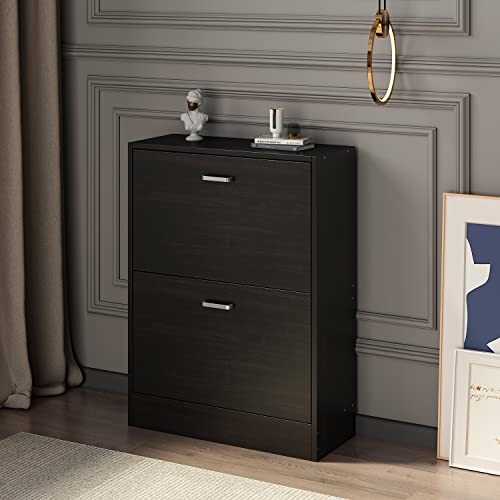 Black Brown 2-drawer