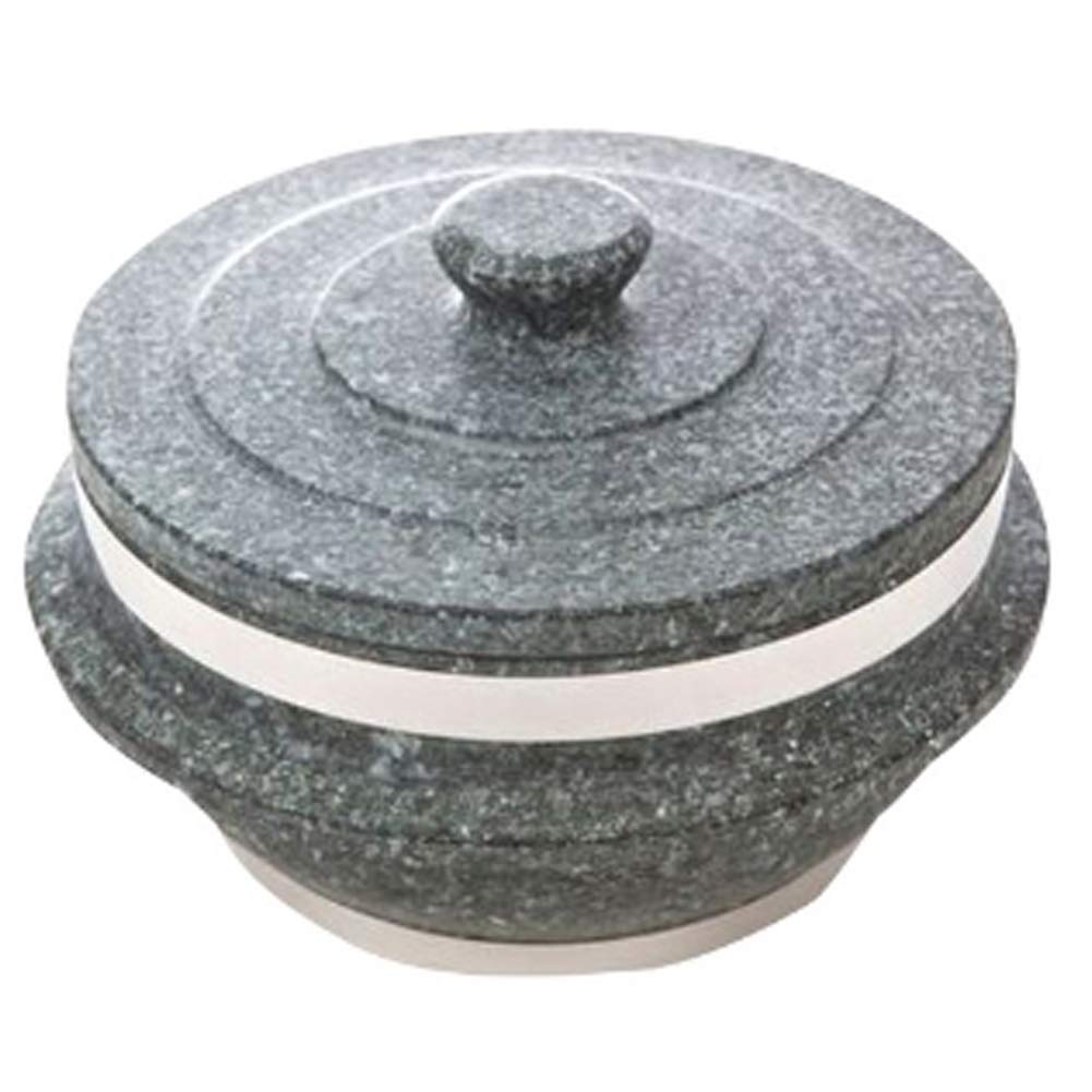 Gentle Prince Traditional Korean Stone Rice Cooker - 18cm Non-Stick Pot for Nurungji & Scorched Rice - Perfect for 2-3 People (7.1x7.1x3.5 inches) | Ideal for Home Cooking, Korean BBQ, and Authentic Asian Meals