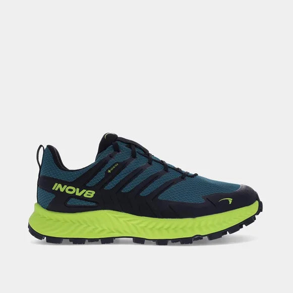 INOV8 Men's Roclite GTX Waterproof Hiking Boots - Dark Ocean/Black/Lime | Lightweight Trail Running Shoes for Outdoor Adventures & Mountain Climbing