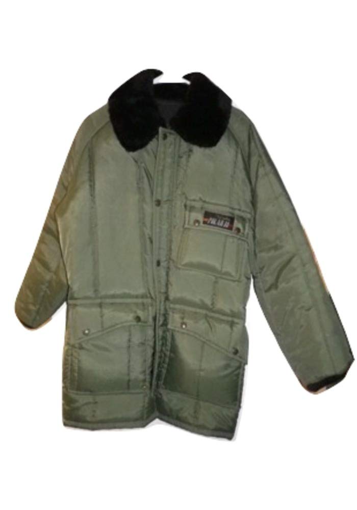 Big and Tall Insulated Freezer Jacket for Men - Heavy Duty Loden Green Winter Coat - Perfect for Cold Weather Work, Outdoor Activities & Winter Sports