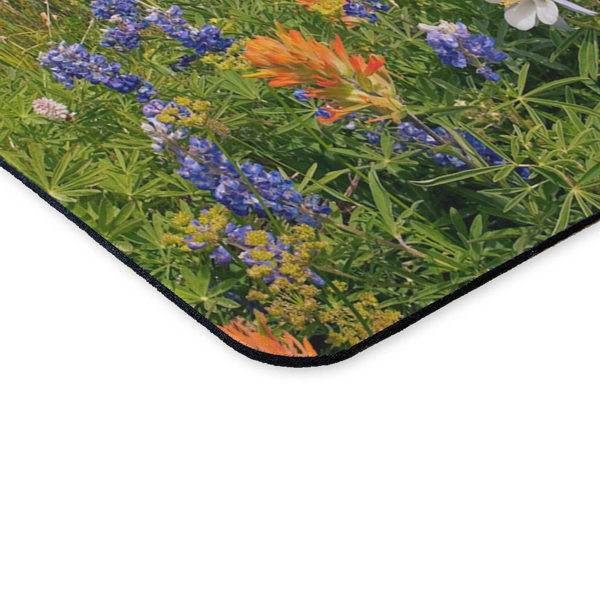 Non-Slip Rubber Gaming Mousepad with Alpine Flowers Design - Perfect for Office, Home & Gaming Setup | CafePress Rustler's Gulch Collection