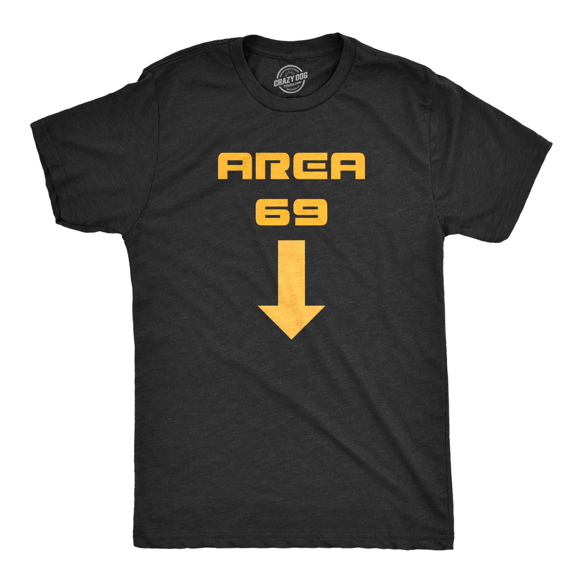 Funny Alien UFO Graphic T-Shirt for Men - Sarcastic Area 69 Novelty Tee with Sex Innuendo | Perfect for Sci-Fi Fans, Comic Con & Casual Wear