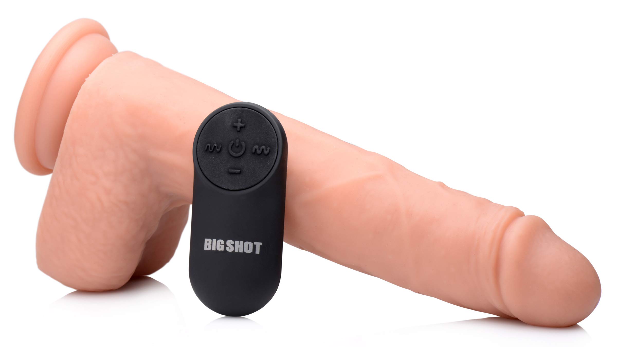 Big Shot 10 Inch Remote Control Vibrating Thrusting Silicone Dildo for Couples - Waterproof & Rechargeable Adult Toy for Bedroom Play, G-Spot Stimulation & Solo Pleasure