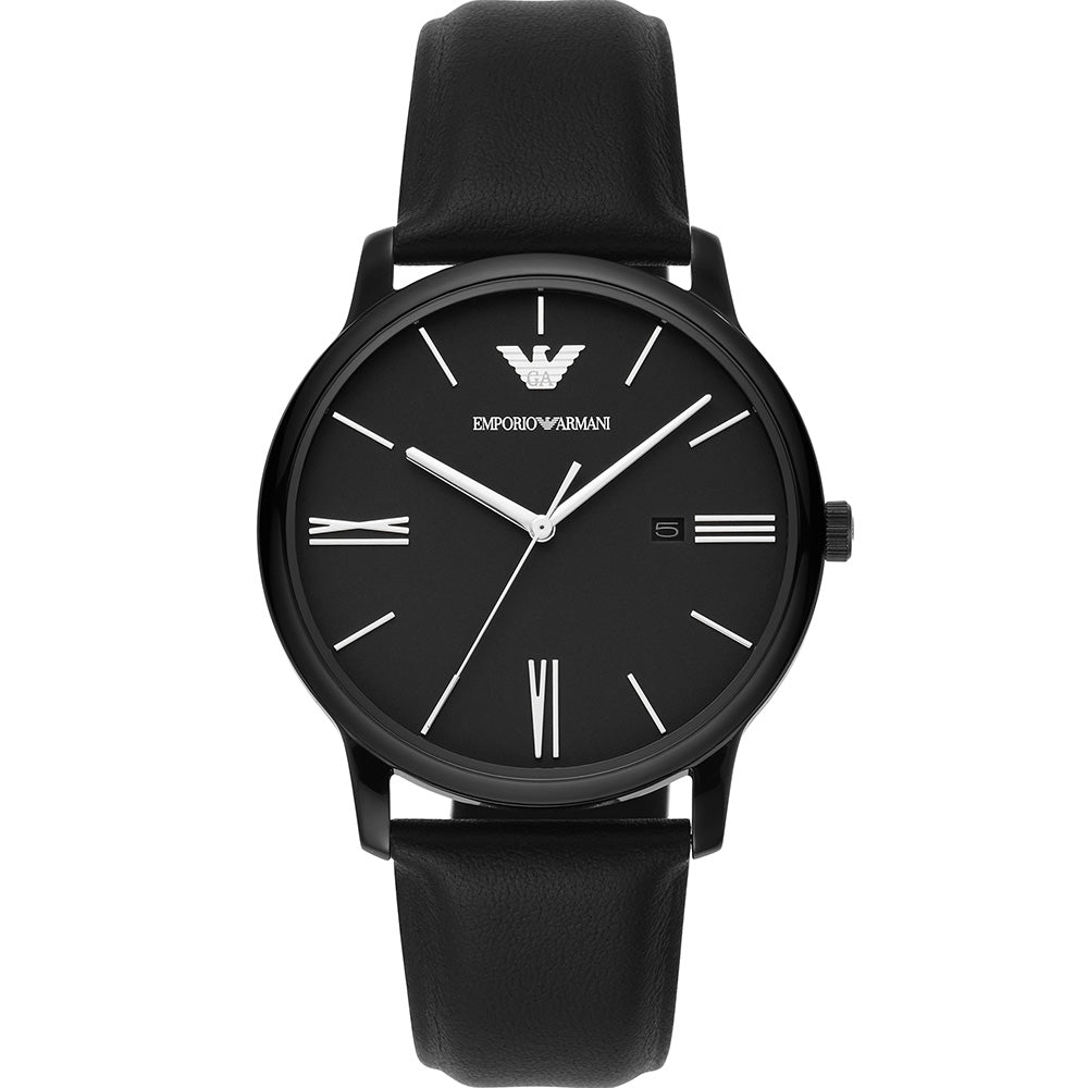 Emporio Armani AR11573 Men's Minimalist Leather Watch - Stylish & Durable Timepiece for Business, Casual & Formal Occasions