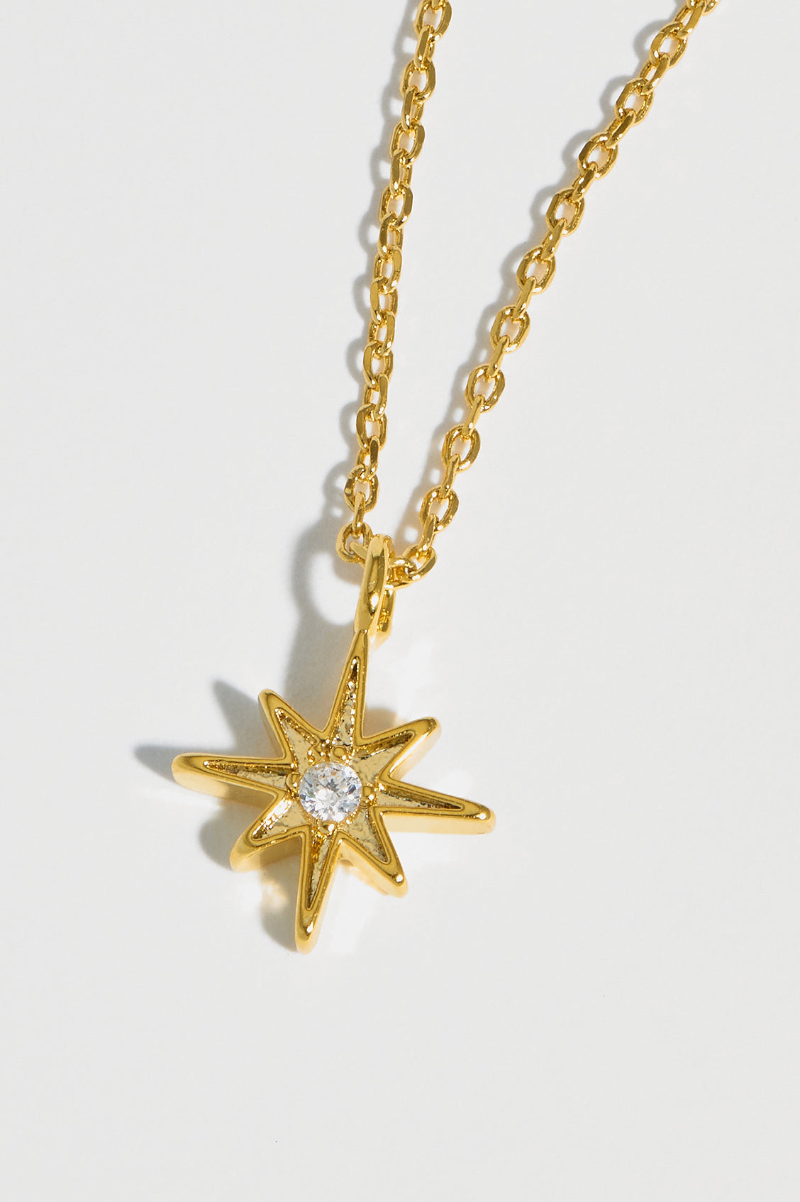 North Star CZ Pendant Necklace for Women - Sparkling Cubic Zirconia Jewelry Gift for Her - Perfect for Christmas, Birthday & Anniversary Celebrations