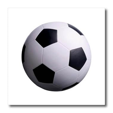 3D Rose Soccer Ball 6x6 Inch Iron-On Heat Transfer for White Fabric - Perfect for DIY T-Shirts, Jerseys & Custom Apparel