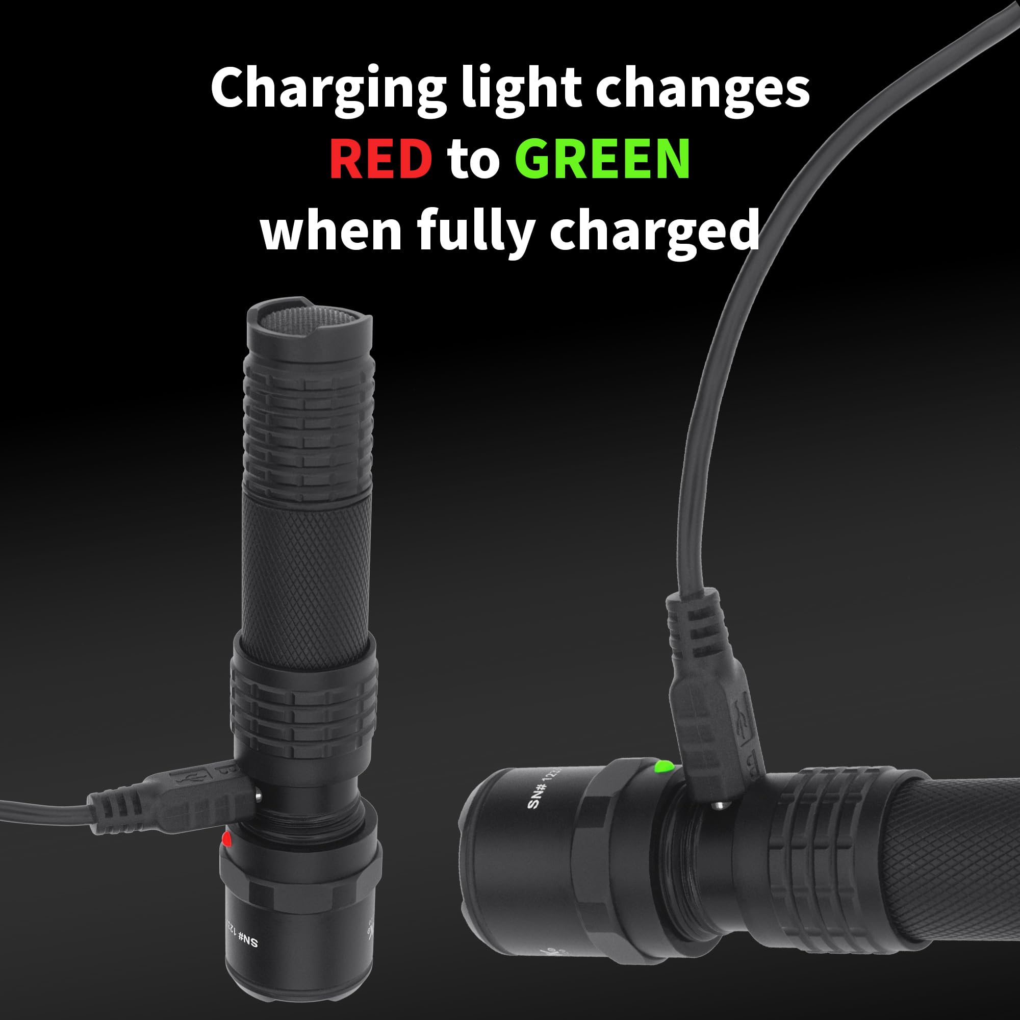 Nightstick USB-320 Rechargeable Tactical Flashlight - 320 Lumens, Compact EDC Light for Camping, Hiking & Emergency Use