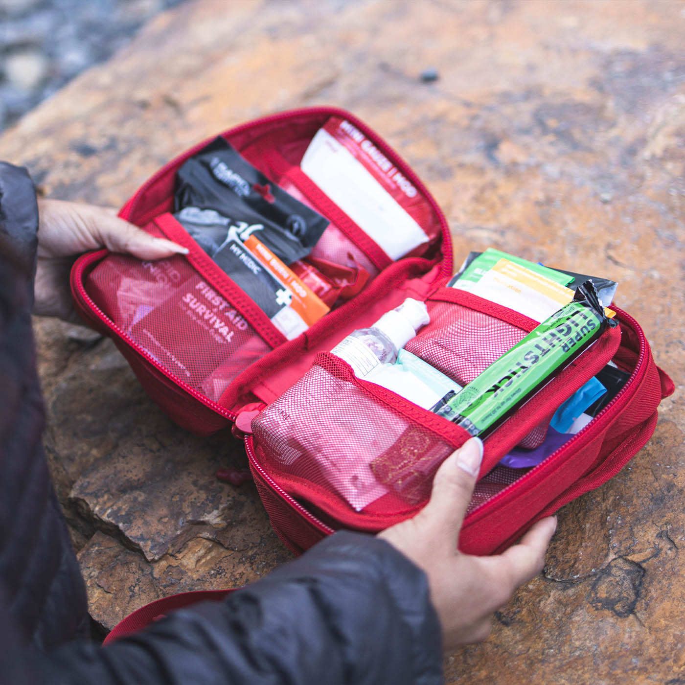 MyFak Mini First Aid Kit - Compact & Portable Emergency Medical Supplies for Travel, Hiking, Camping, Home & Car - Essential Safety Gear for Outdoor Adventures & Everyday Emergencies